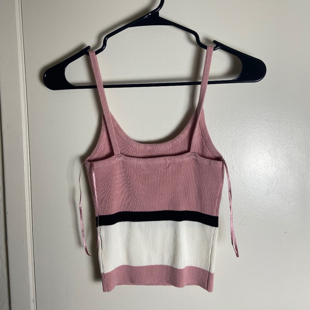 Stripe Knit Top (Pink)